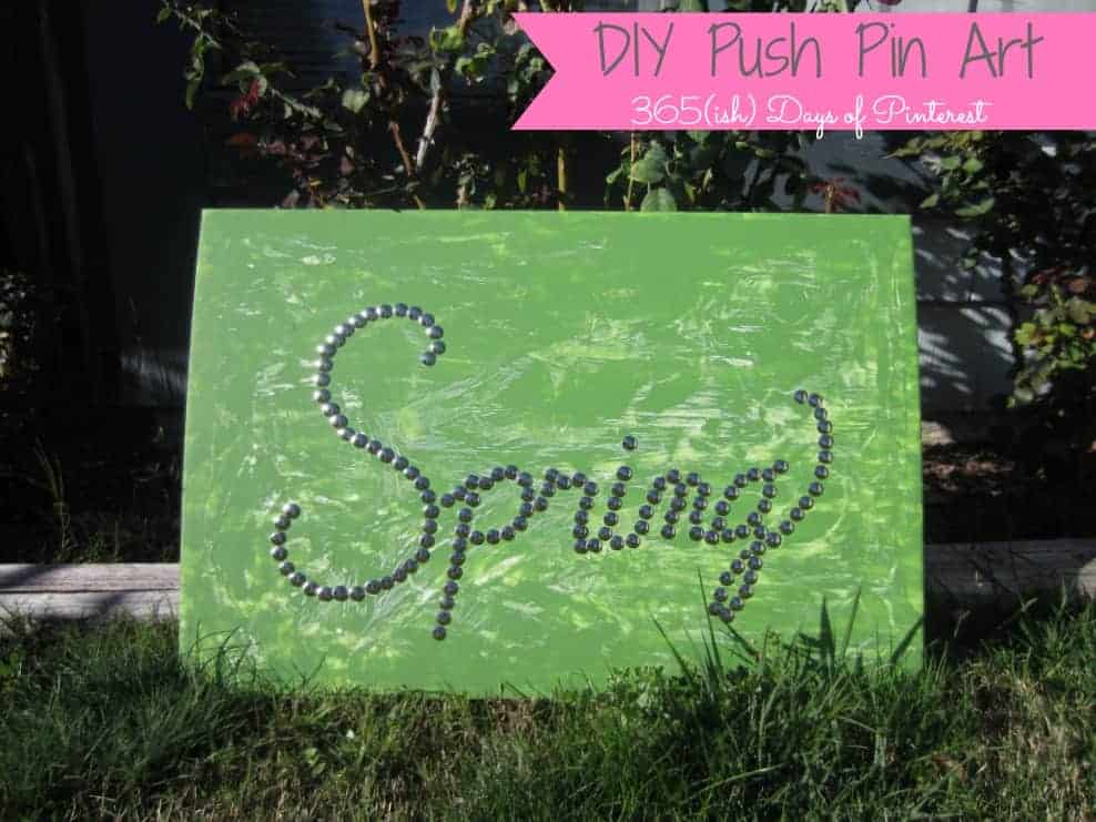 DIY Push Pin Art Vol 2 Day 54 Simple And Seasonal