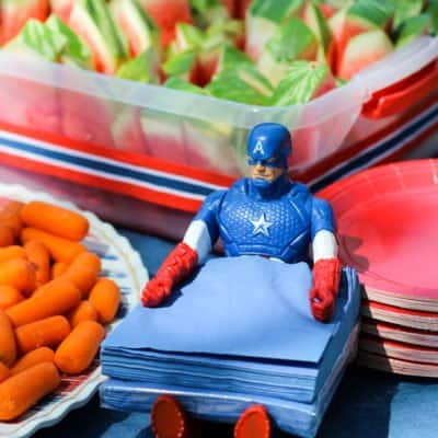 captain america napkin holder