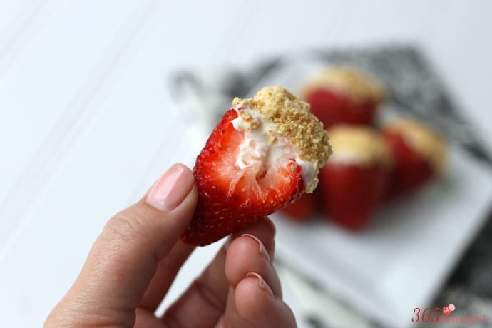 strawberry cheesecake bite