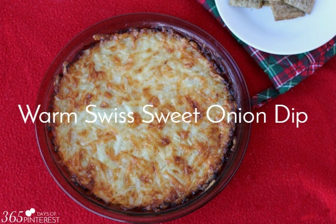 warm swiss sweet onion dip labeled