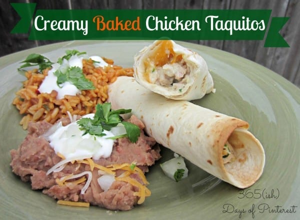 baked chicken taquitos