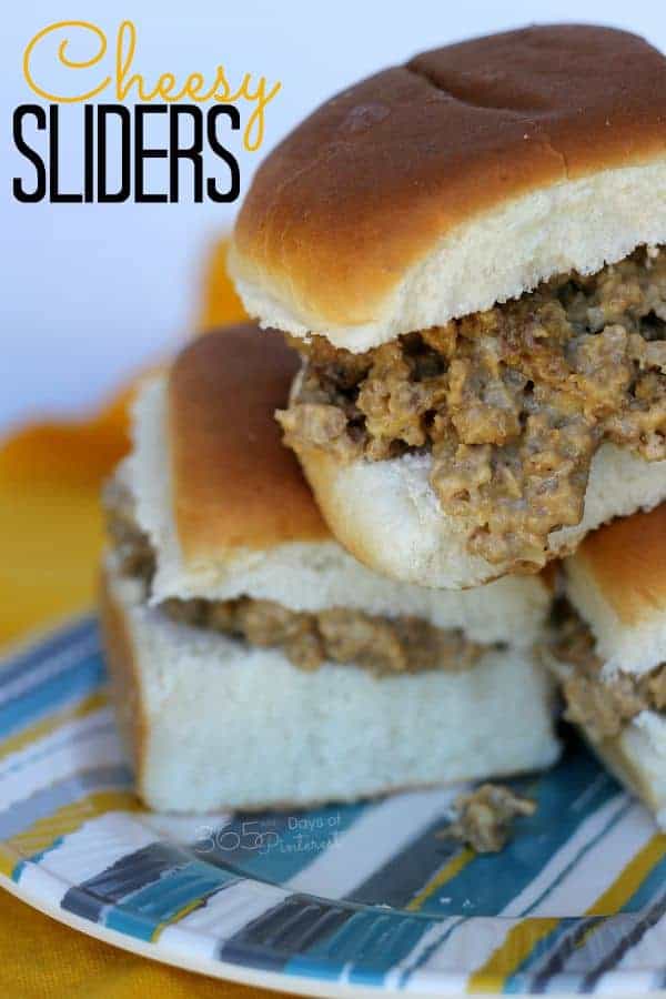 Cheesy sliders are the ultimate comfort food and perfect for a quick dinner or tailgating snack!