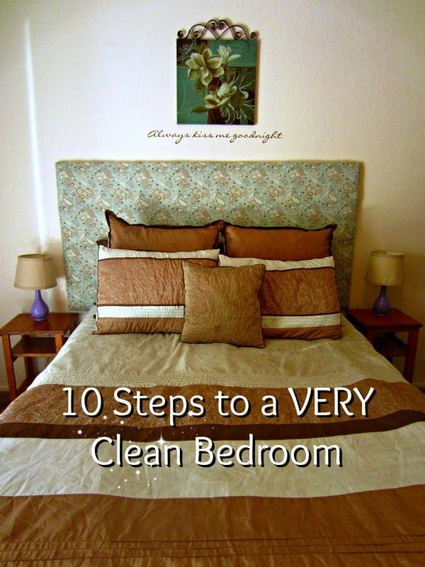 clean bedroom