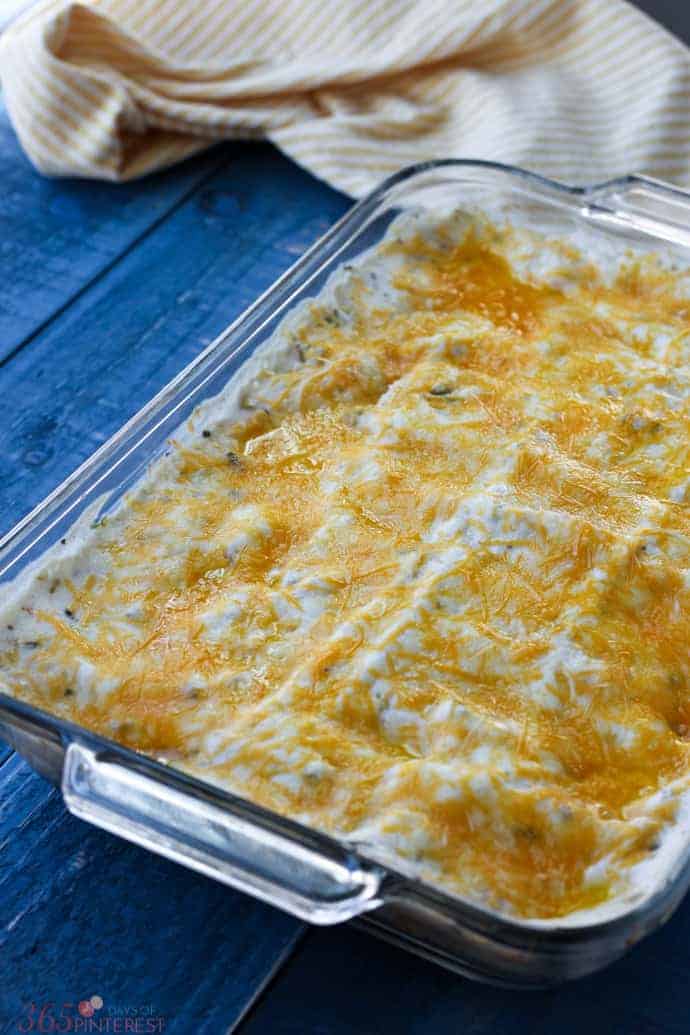 Creamy and delicious, these sour cream enchiladas are a family favorite. The flavors are mild and kid-friendly and they make great leftovers!