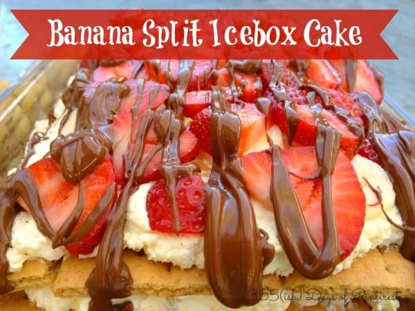 banana split icebox cake