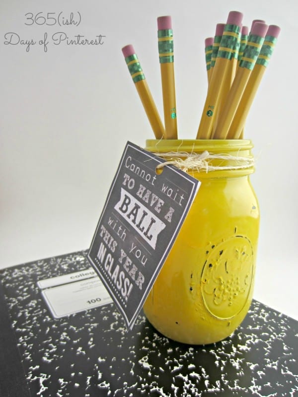 ball jar teacher gift