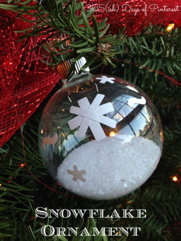 glass ornament snowflake