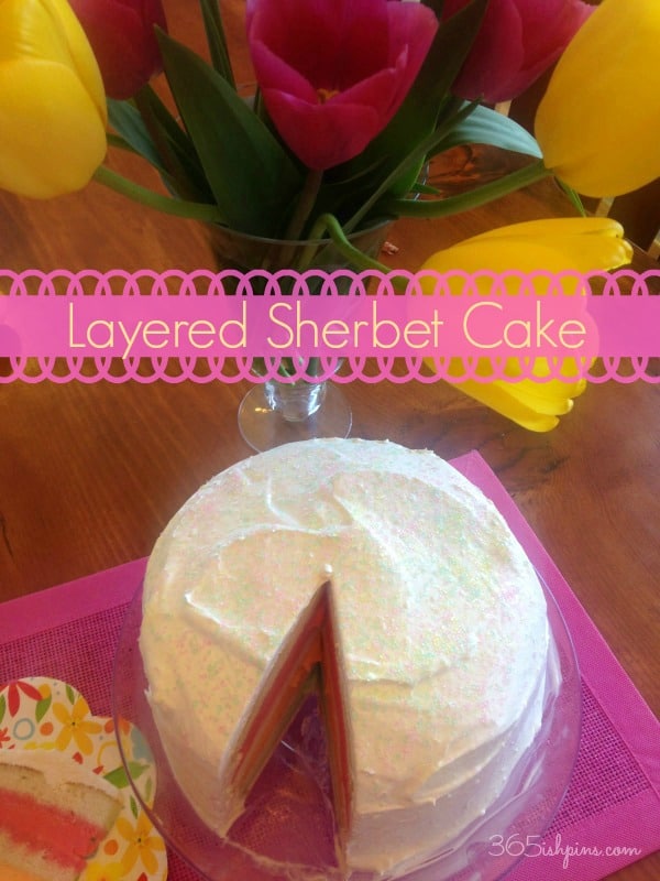 layered sherbet cake