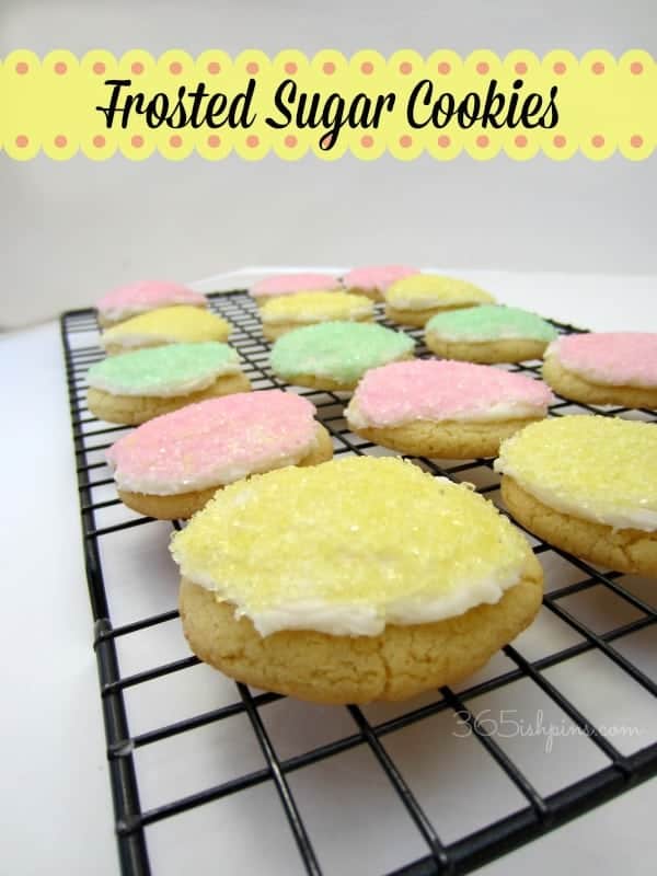 frosted sugar cookies