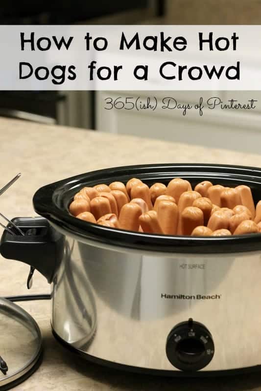 hot dogs for a crowd