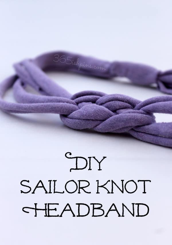 DIY sailor knot headband