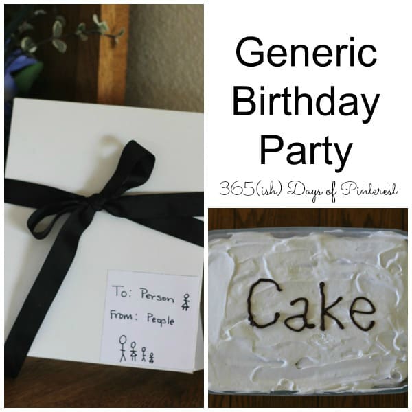 generic birthday party label