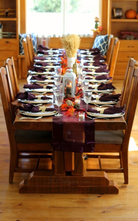 Thanksgiving farm table