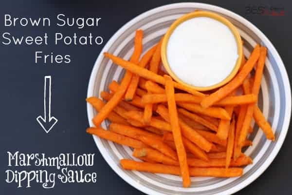 Brown Sugar Sweet Potato Fries take the best part of Thanksgiving dinner and make it easy for #GameTimeGrub this season! #ad