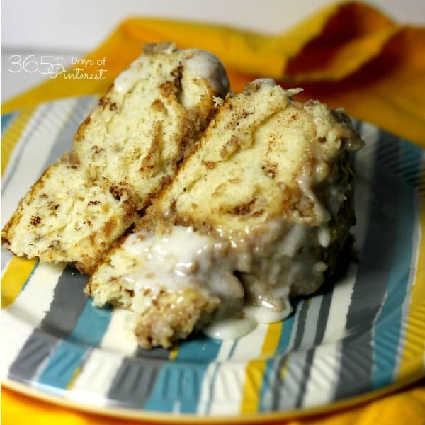 Start with canned cinnamon rolls and this layered crumb cake comes together in minutes. Tastes delicious with coffee for breakfast or as a sweet dessert!