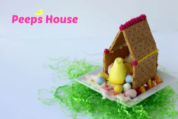Easter peeps house activity for kids