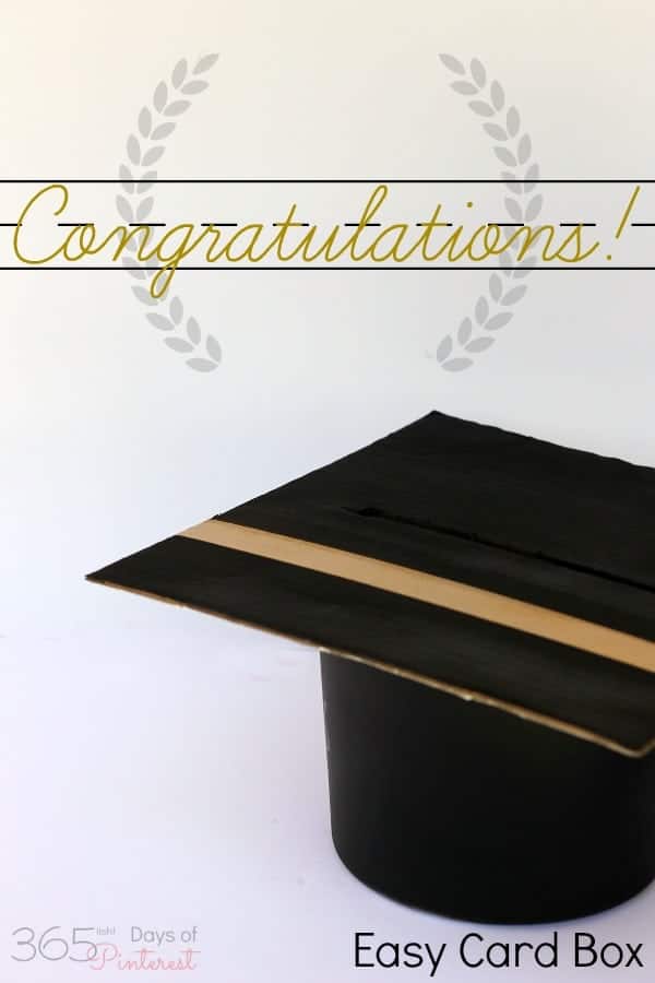 graduation cap card box