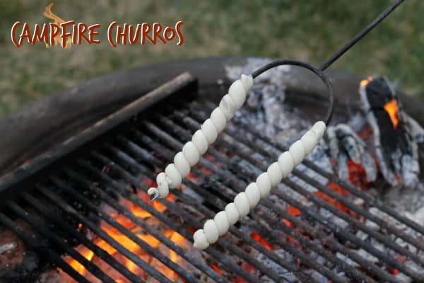 Easy recipes and fun games for a memorable backyard campout like breakfast burritos and campfire churros