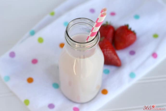 Strawberry milk jar