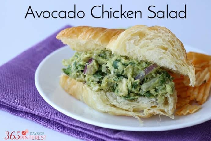 This sandwich is a break from the typical chicken salad sandwich and packed with healthy nutrients. Avocado chicken salad is creamy, fresh and delicious!