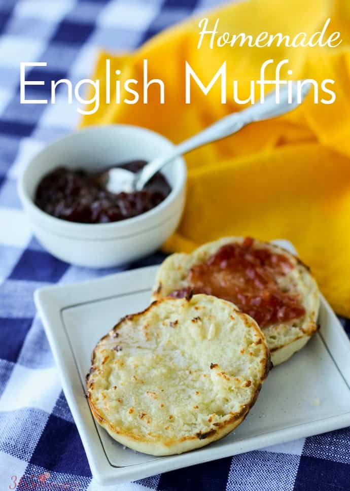 homemade English muffins pin